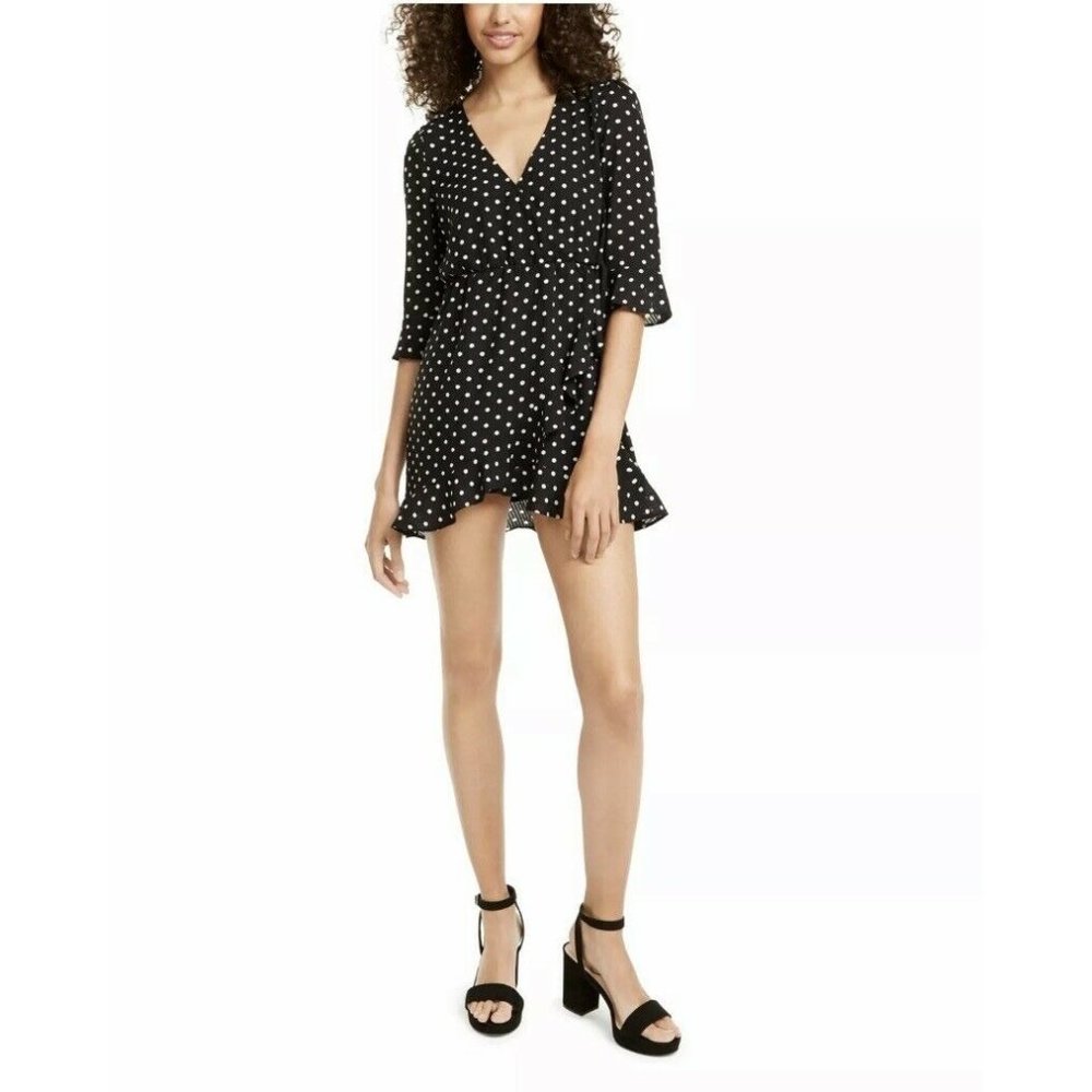 Q+A Los Angeles  Polka Dot Mini Dress, New